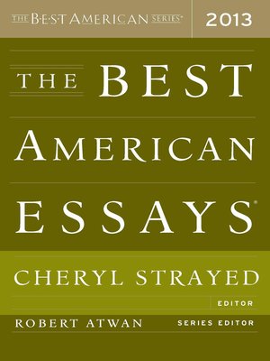 cover image of The Best American Essays 2013